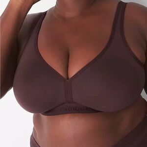 Cacique Brown Seamless Supportive Bra
